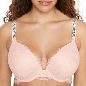 Victoria's Secret Blush Lace Bra push up size34D